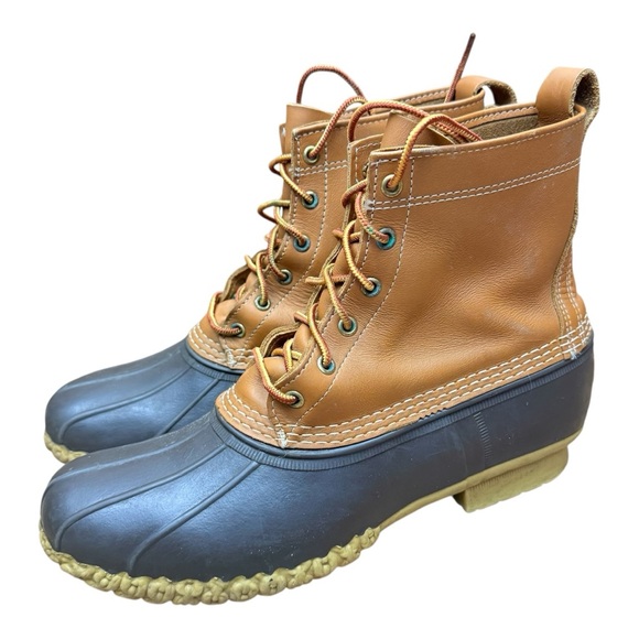 LL bean Men size 11  Tan  Duck Boots - Picture 1 of 8